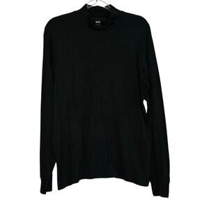 Uniqlo Mock Neck Gray Long Sleeve L